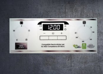 AEG COMPETENCE B1180-4 compatible sticker set. (image for) AEG COMPETENCE B1180-4 compatible sticker set.