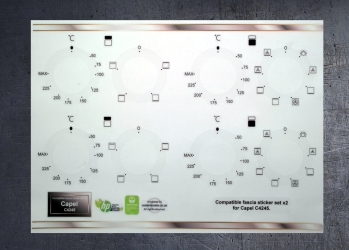 Capel C4245 Compatible fascia sticker set x2. (image for) Capel C4245 Compatible fascia sticker set x2.