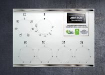 (image for) Ariston CE6VM3WRS Compatible fascia sticker set.