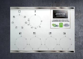 (image for) Ariston CE6VM3WRS Compatible fascia sticker set.