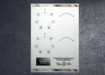 (image for) Indesit MWI3443IX Compatible fascia stickers x2.